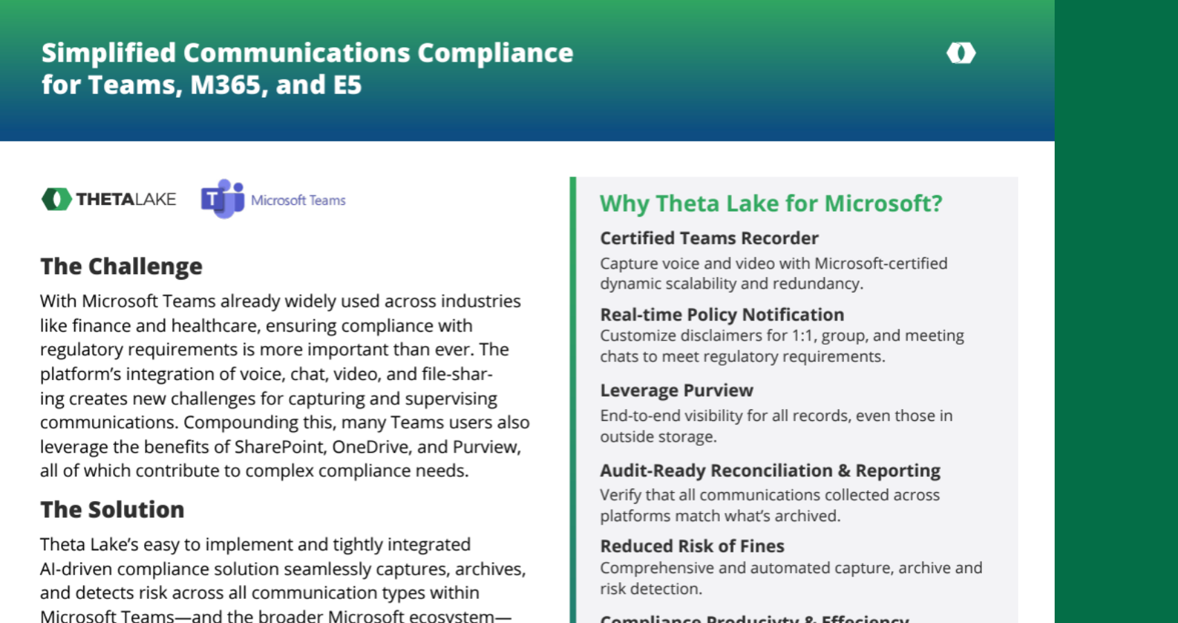 ThetaLake IntegrationBrief MicrosoftTeams
