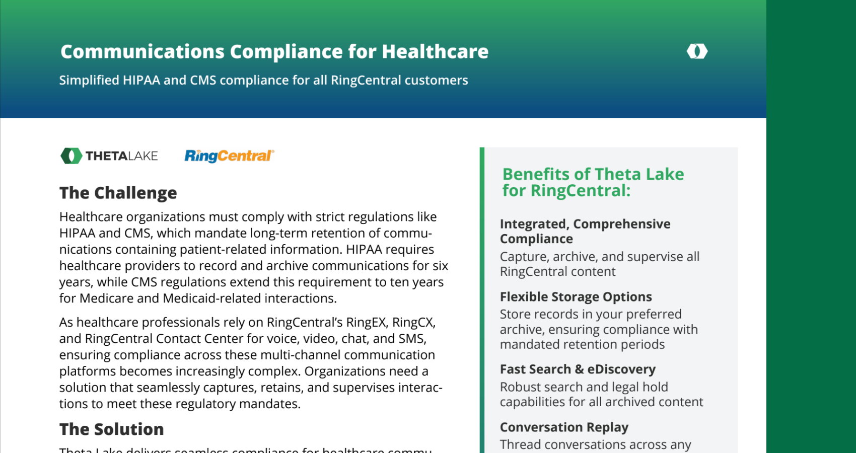 ThetaLake RingCentral Healthcare