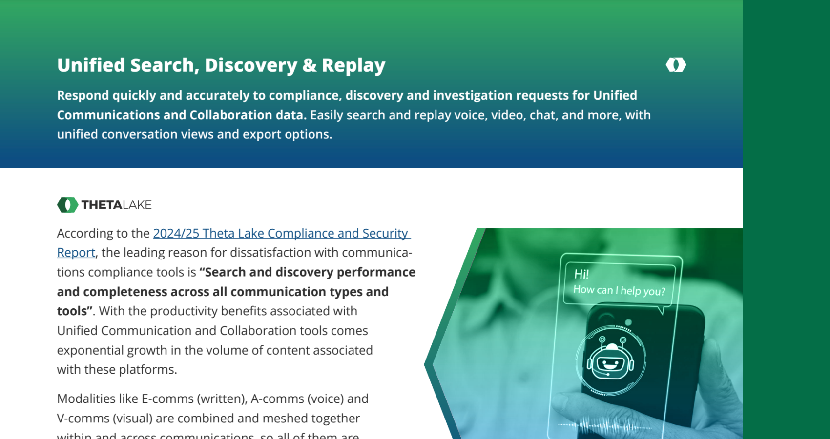 ThetaLake SolutionOverview SearchDiscoveryReplay
