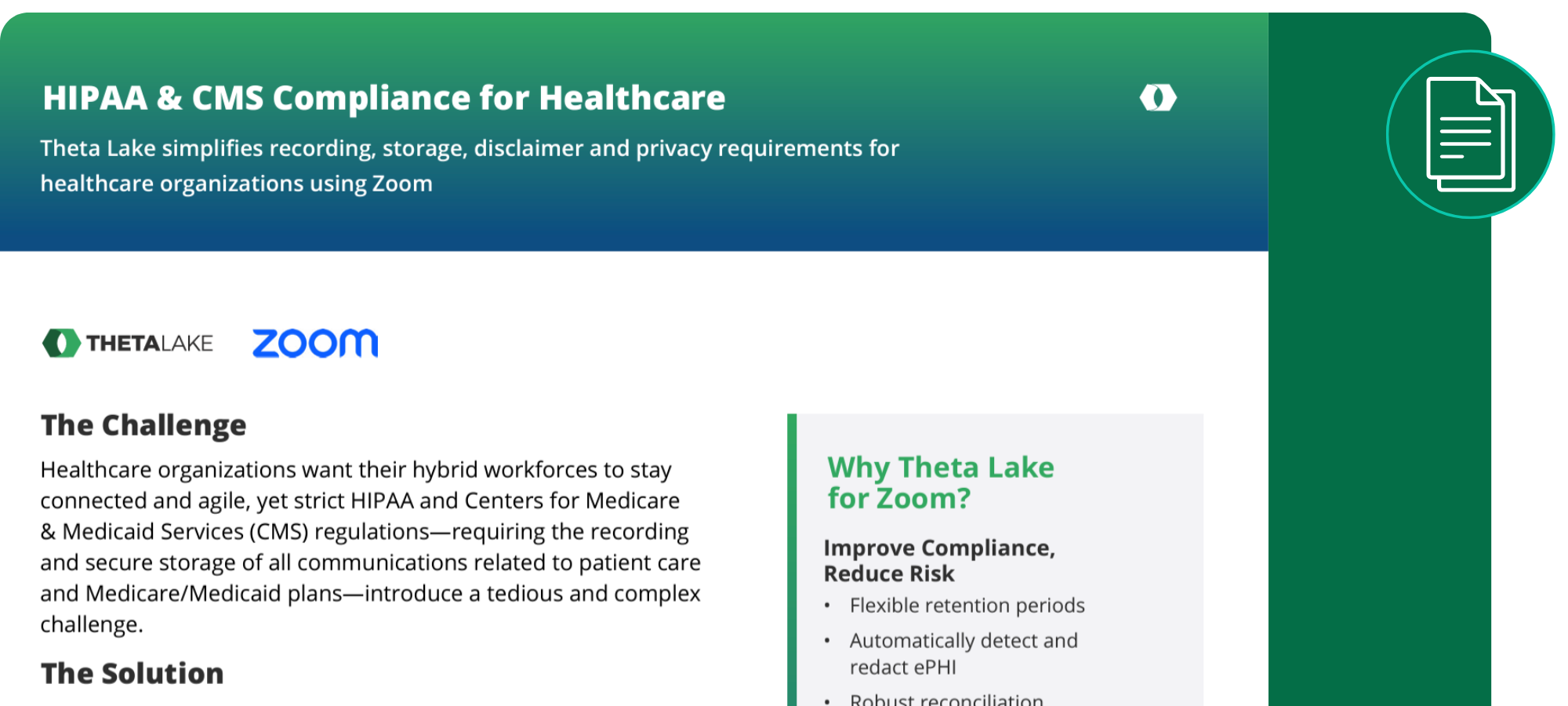 ThetaLake SolutionOverview Zoom Healthcare